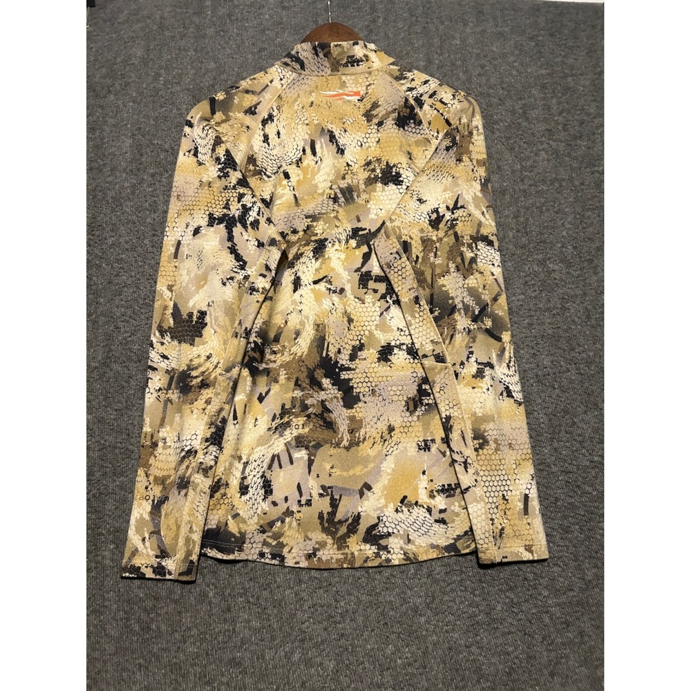 Sitka heavyweight 1/2 zip pullover merino baselayer medium camouflage - Picture 3 of 8